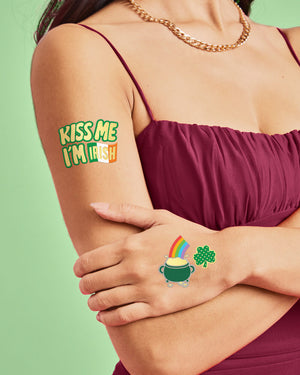 Kiss Me Tats - 50 foil temporary tattoos