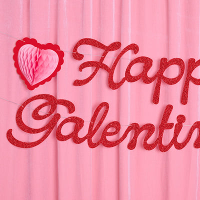Galentine's Day Banner - 3D glitter banner