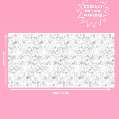 Pool Party Tablecloth - paper coloring tablecloth