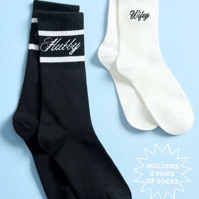 Wifey and Hubby Socks - matching newlywed socks