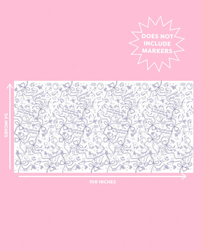 Sweet Dreams Tablecloth - paper coloring tablecloth