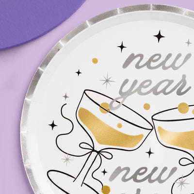 New Year, New Era Plates - 24 paper plates