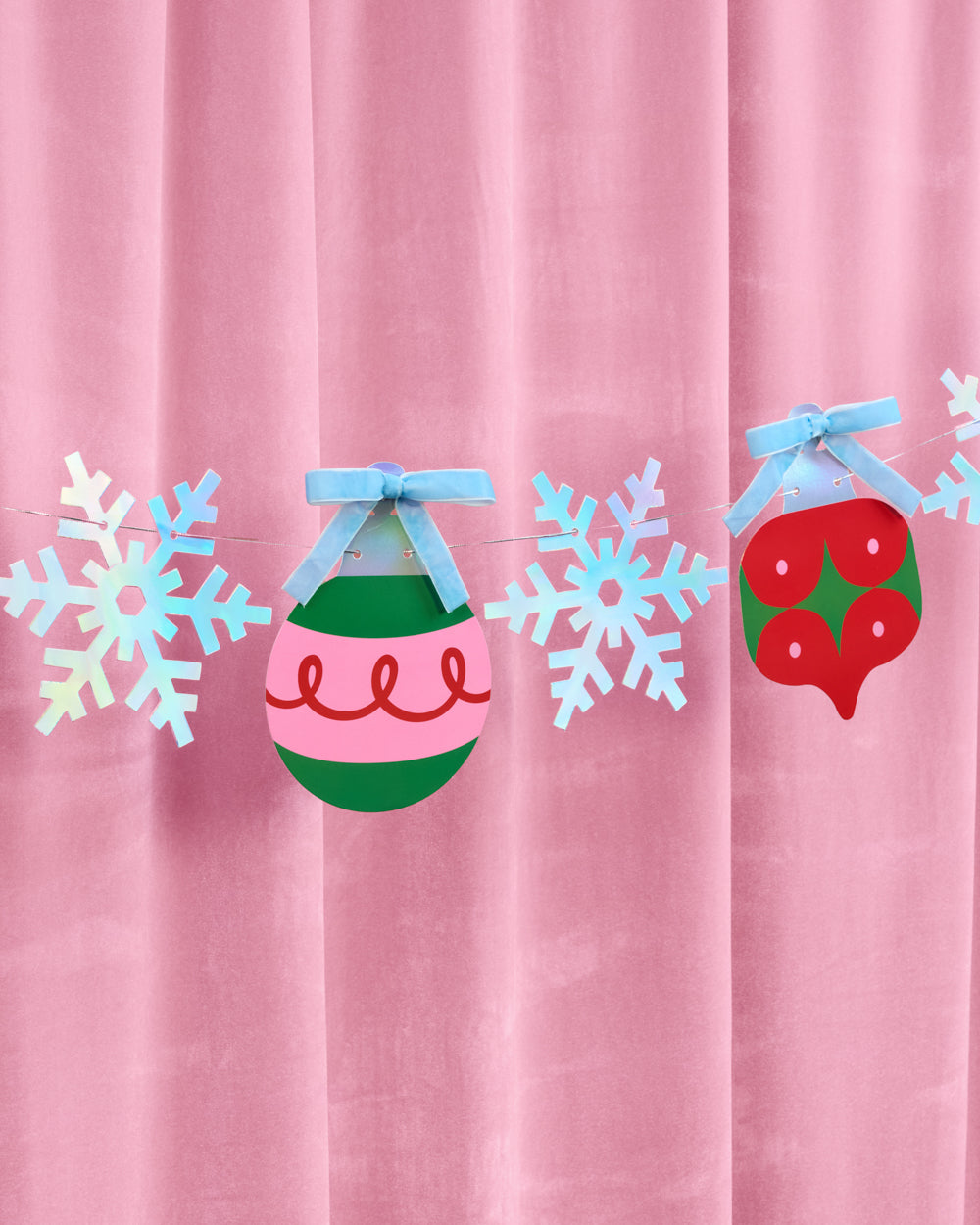 Ornament Snowflake Banner - iridescent foil banner