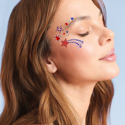 USA Face Gems - 33 adhesive gems