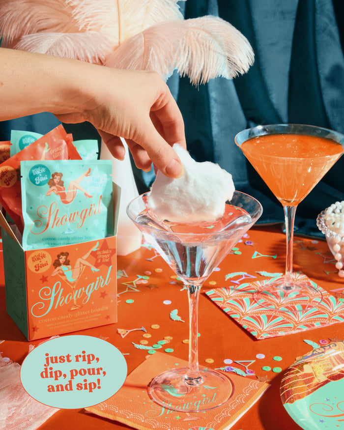 Showgirl Drink Bombs - 4 glitter bombs