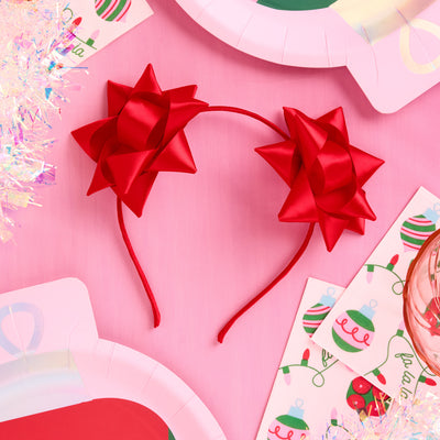 Bow on Top Headband - satin headband