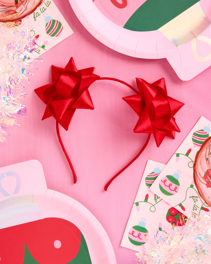 Bow on Top Headband - satin headband