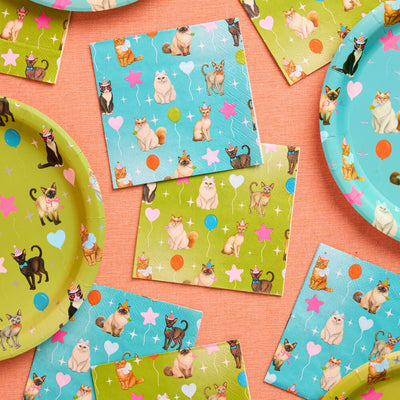 Cat Napkins - 24 paper napkins