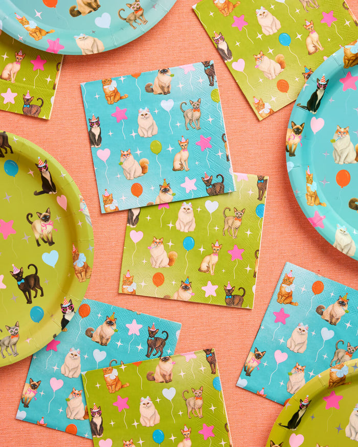 Cat Napkins - 24 paper napkins