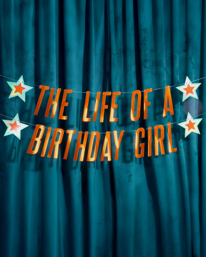 Showgirl Trio - plates, napkins + banner