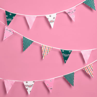 Camp Bunting Banner - gingham garland