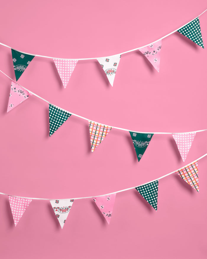 Camp Bunting Banner - gingham garland