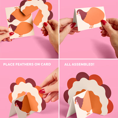 Turkey Time Place Cards - set of 12