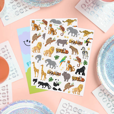 Jungle Animal Tattoos - 56 temporary tattoos