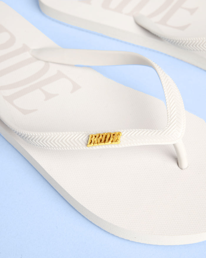 Bride Flip Flops