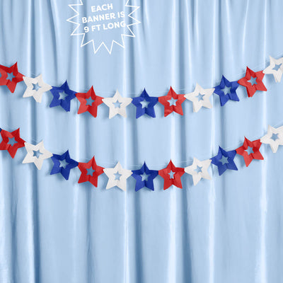 Star Spangled Banner - set of 2 paper banners