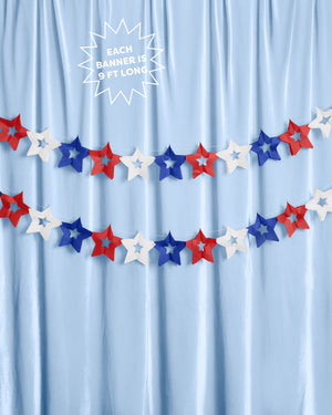 Star Spangled Banner - set of 2 paper banners