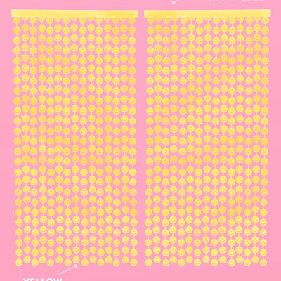 Smiley Curtain - matte foil curtain