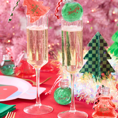 Christmas Spirit Ornaments - 10 shot glass ornaments