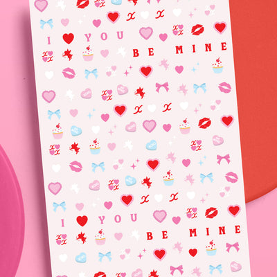 Be Mine Nail Stickers - 164 stickers