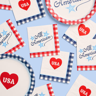 All American Napkins - 24 paper napkins