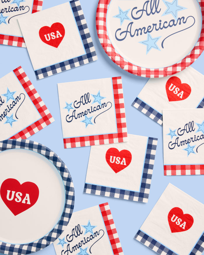All American Napkins - 24 paper napkins