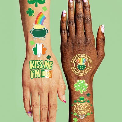 Kiss Me Tats - 50 foil temporary tattoos