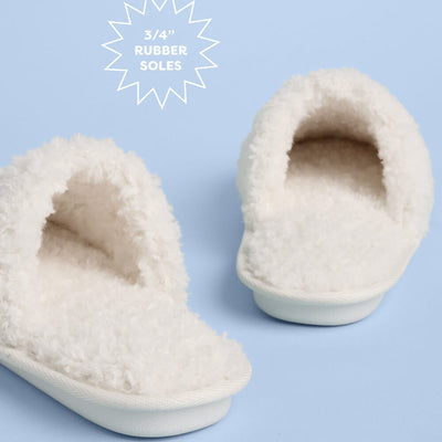 Bride Slippers - fuzzy faux fur slippers