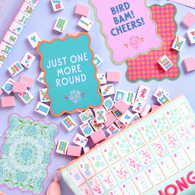 Mahjong Shuffler Cards - set of 4 matte cards