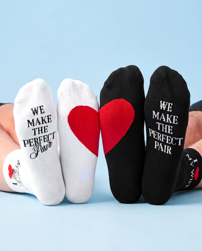Perfect Pair Couples Socks - Cotton Blend Socks