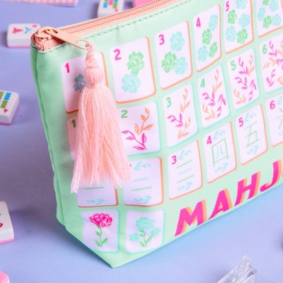 Mahjong Tile Bag - nylon zipper bag