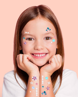 Mermaid Gem Set - 52 adhesive face gems