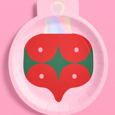 Ornament Plates - 24 paper plates