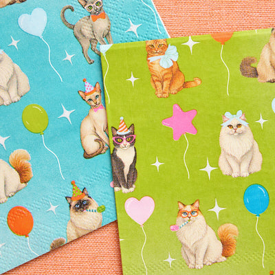 Cat Napkins - 24 paper napkins
