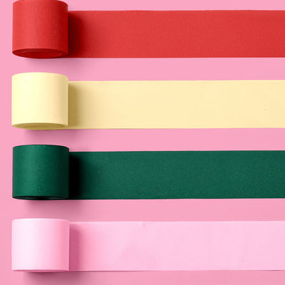 Camp Streamers - 4 colorful crepe rolls