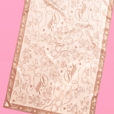 Neutral Bride Sarong - satin printed sarong