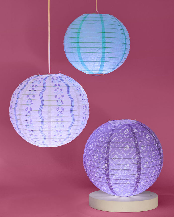 Coastal Lanterns - set of 6 paper lanterns