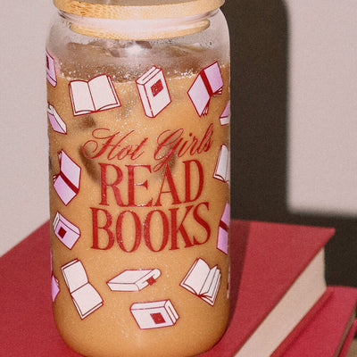 Hot Girls Read Books Tumbler - tumbler glass cup
