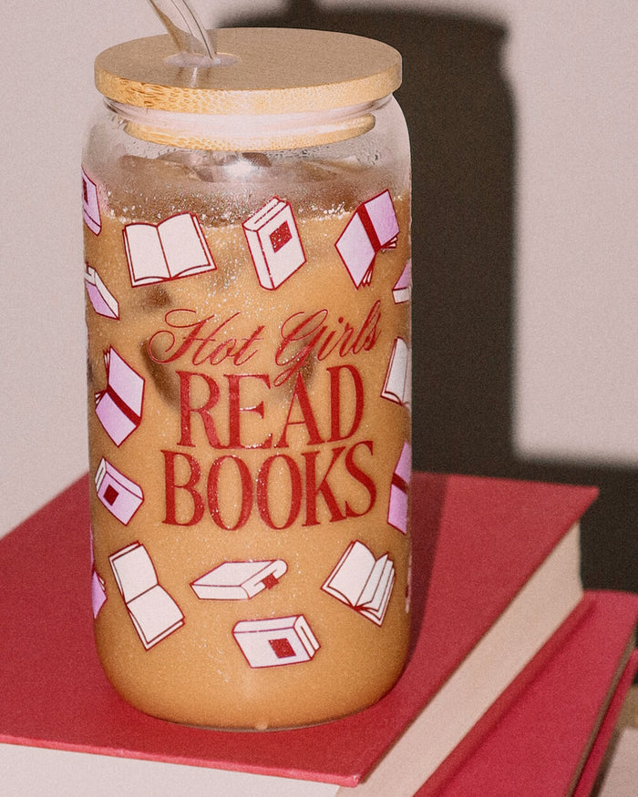 Hot Girls Read Books Tumbler - tumbler glass cup