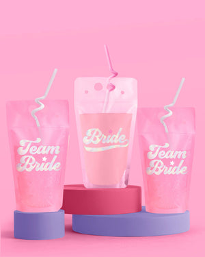 Team Bride Sippers - 16 drink pouches