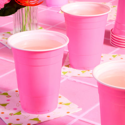Pink Friday Cups - 50 matte pink 16 oz cups