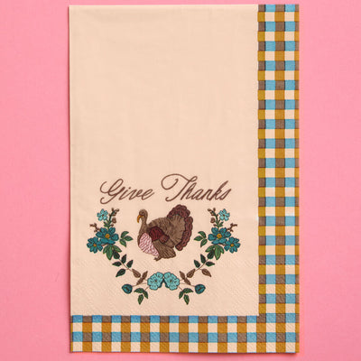 Give Thanks Napkins - fall themed napkins