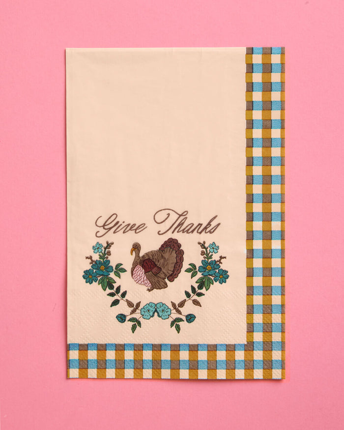 Give Thanks Napkins - fall themed napkins