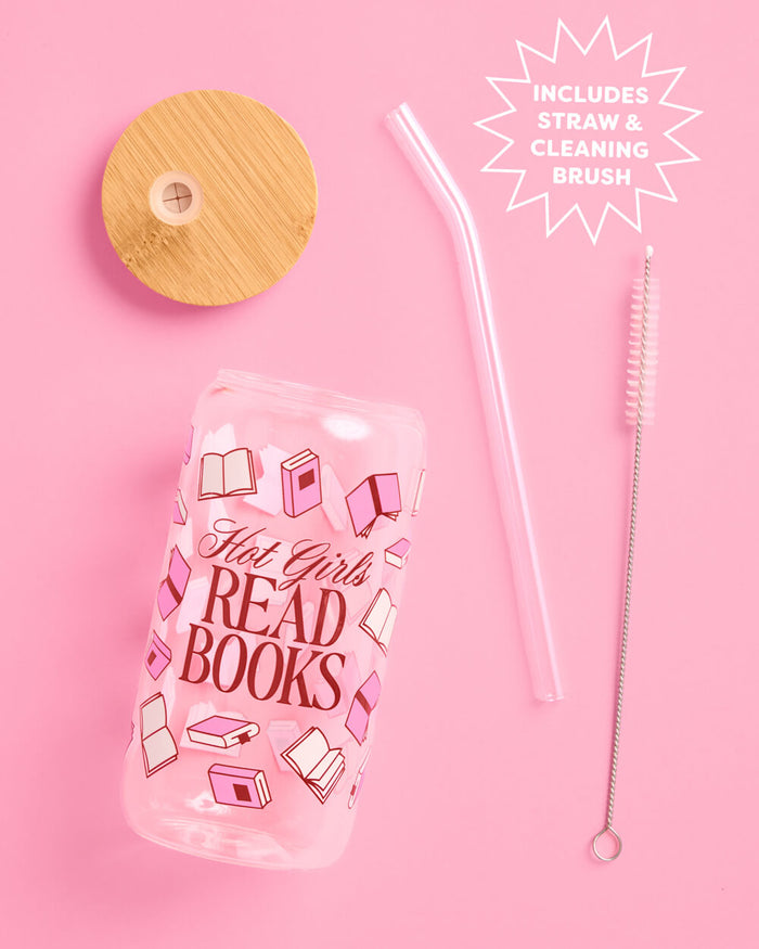 Hot Girls Read Books Tumbler - tumbler glass cup