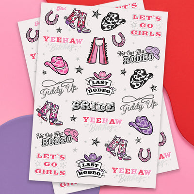 Last Rodeo Tats - 48 foil temporary tattoos