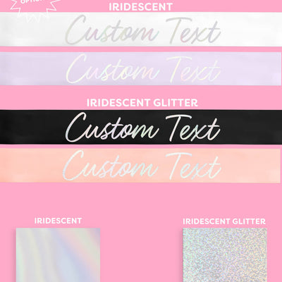 Scripty Custom Sash - customizable sash