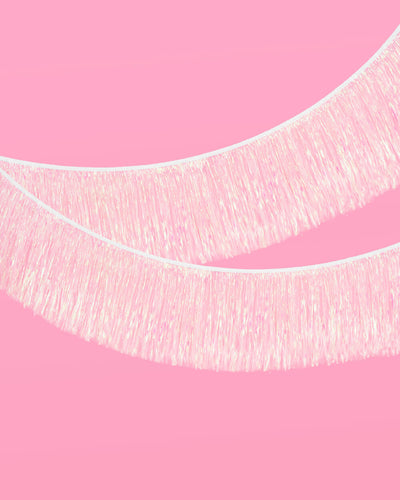 Iridescent Fringe - iridescent foil banner