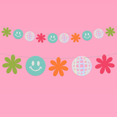 Totally Groovy Banner - iridescent foil banner