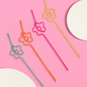Flower Power Straws - 20 reusable straws