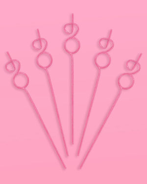 Bling Ring Straws - 16 reusable straws